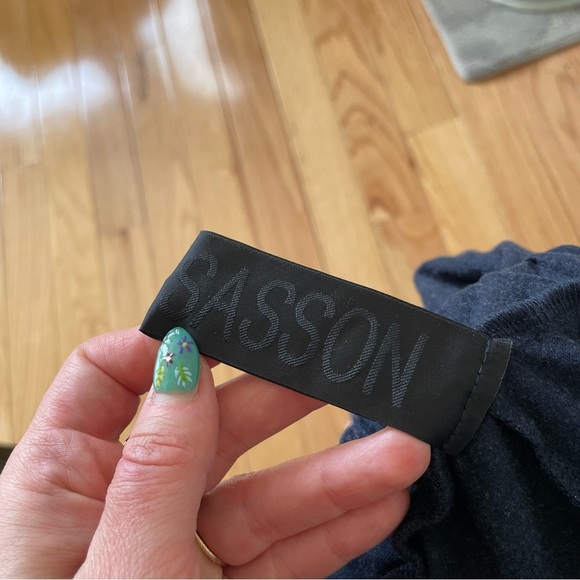 Kedem Sasson Lagenlook Blue Draped Dropped Crotch High Waisted Harem Pants 0/M - Picture 8 of 11